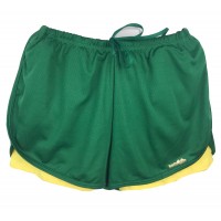 SHORTS LINDALOOKA DUPLO - VERDE FOLHA/AMARELO